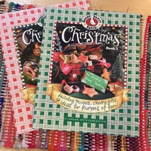 To Gooseberry patch Christmas books. Volume five and eight.